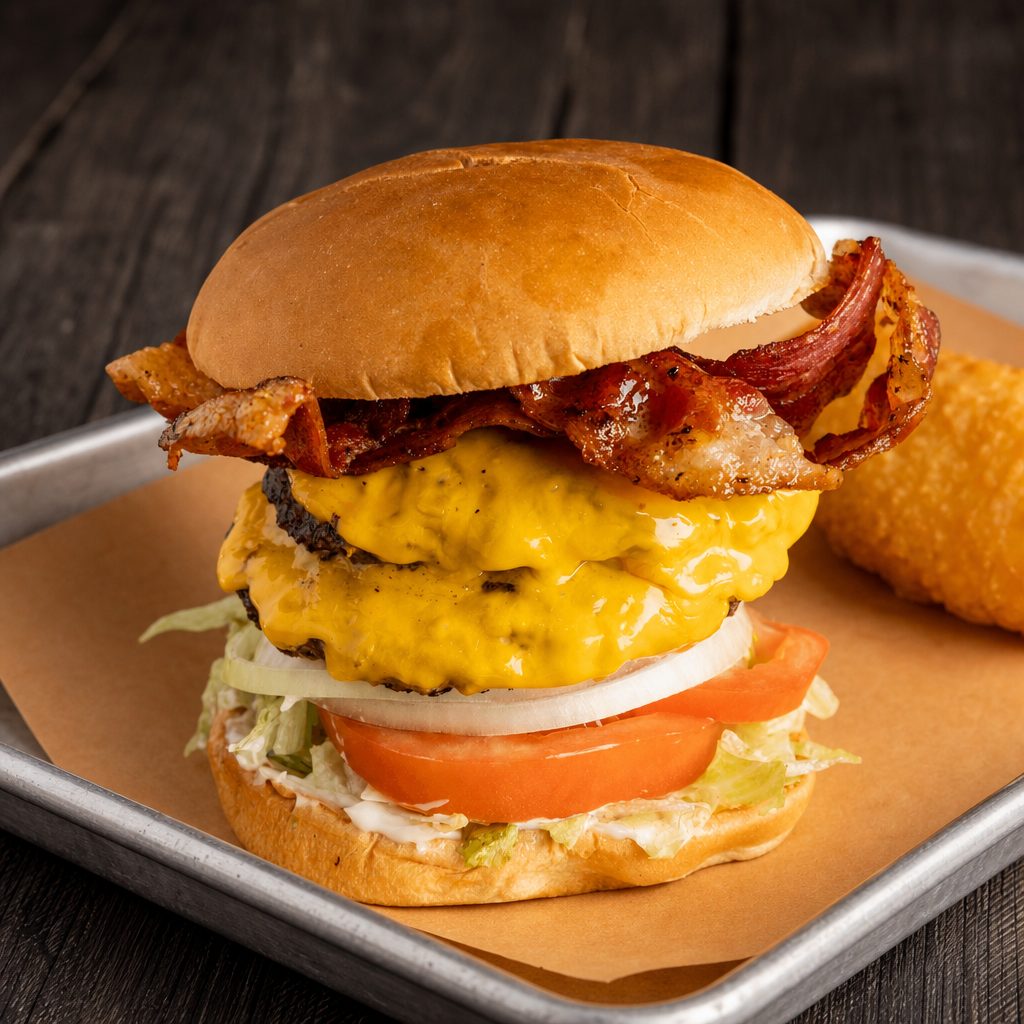 Double Bacon Cheeseburger.